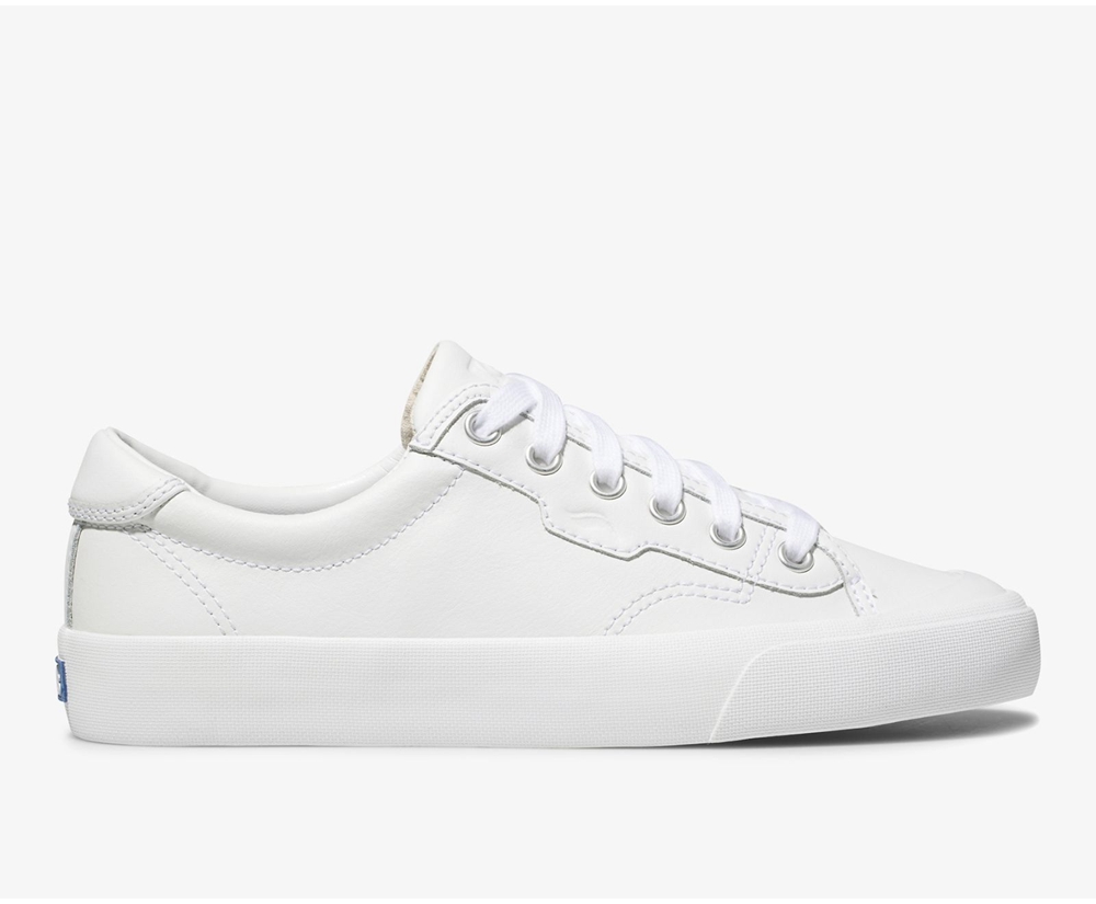 Zapatillas Keds Mujer Blancas - Crew Kick 75 Cuero - 978-OYUTSA